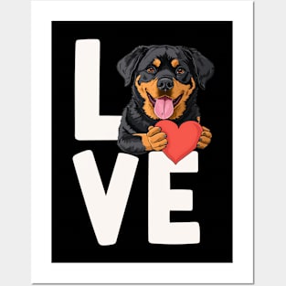 Love Rottweiler Posters and Art